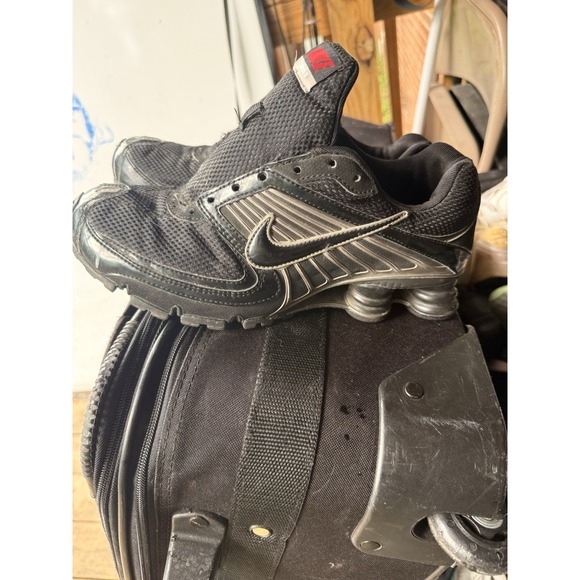 Vintage 2k8 Nike Shox Turbo 8 Women's Running Shoes Size 8 Black And Grey - Picture 1 of 6
